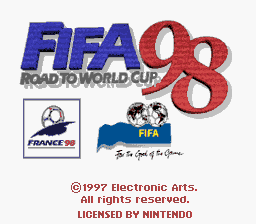 FIFA 98 - Road to World Cup Title Screen